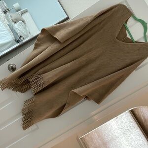 Women’s camel poncho/shawl